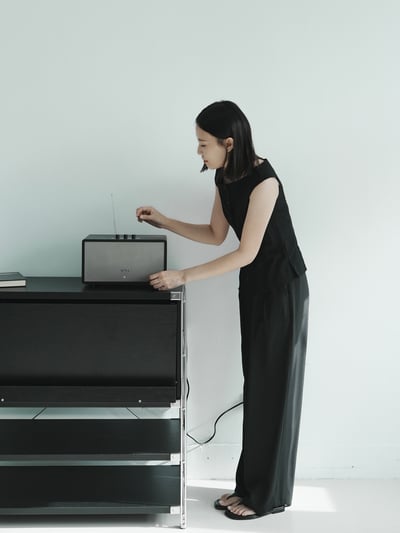 H22 白拼接鬆緊西褲5