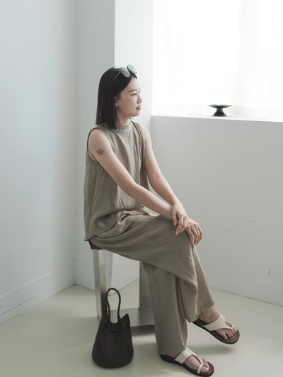 H15 水波紋削尖涼感套裝10