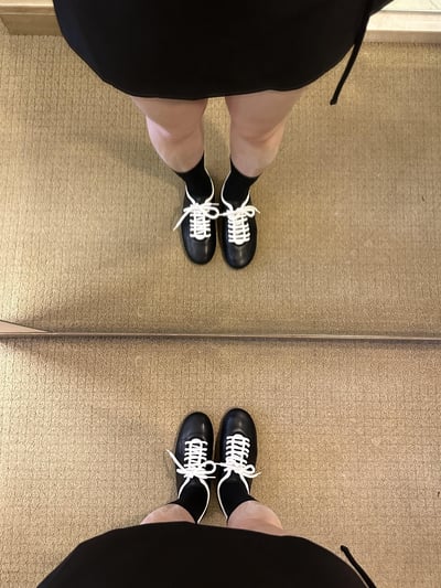 B04 黑白系羊皮手工鞋3