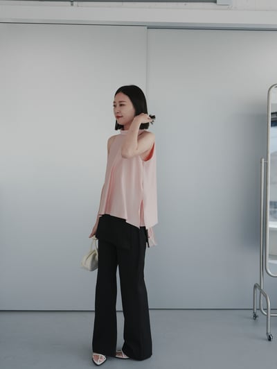 T12 偽兩件裙擺西裝褲3