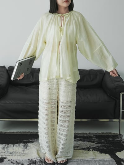 H07 牛油果綁帶上衣2