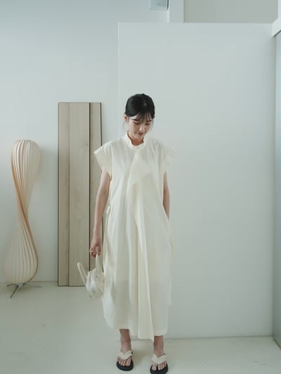 J10 垂墜感荷葉襯式洋裝(含內襯)6