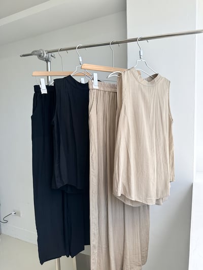 H15 水波紋削尖涼感套裝3