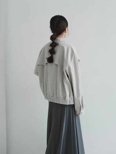 J05 拉鍊風衣片設計外套3