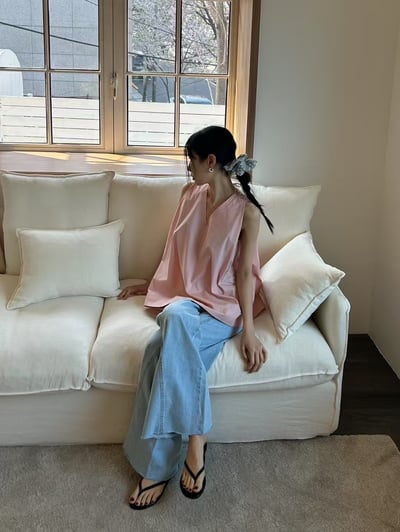 T08 V領美背A字上衣9