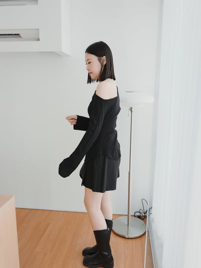 G10 法式百摺設計褲裙9