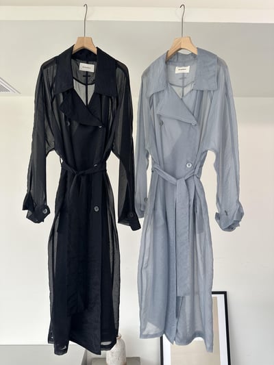 T01 高級感。夏季透膚長版罩衫19