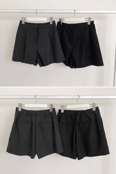 V10 簡約修身直筒西短褲7