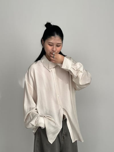 B05 不對稱文青領襯衫9