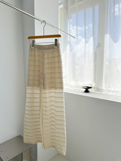 H08 夏季簍空設計寬褲11