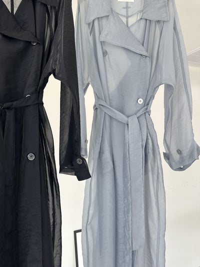 T01 高級感。夏季透膚長版罩衫17