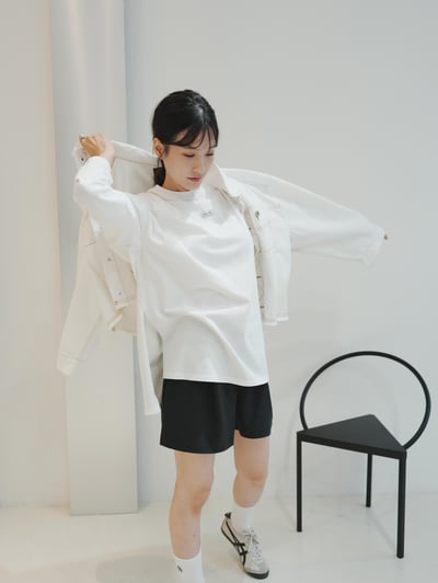 V10 簡約修身直筒西短褲2