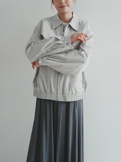 J05 拉鍊風衣片設計外套8