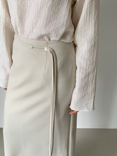 B10 腰間繩設計半身裙1