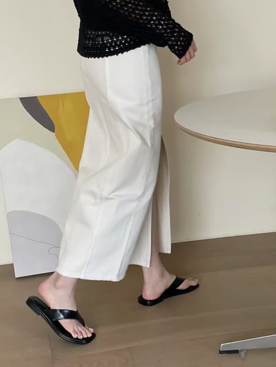 H23 素面單色人字拖鞋5