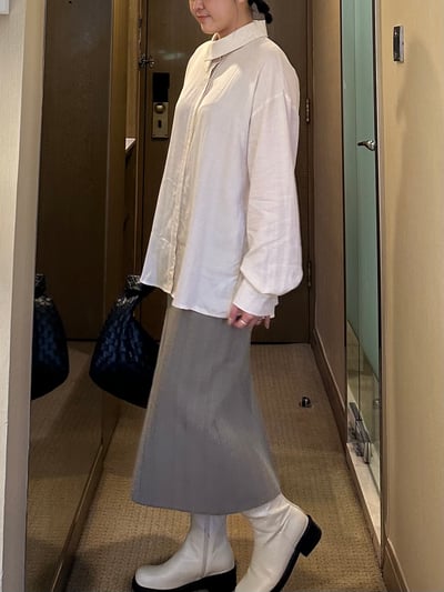 B06 高級感修身直紋裙13