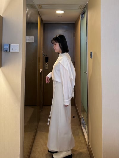 B12 千金氛圍感圍巾領上衣16