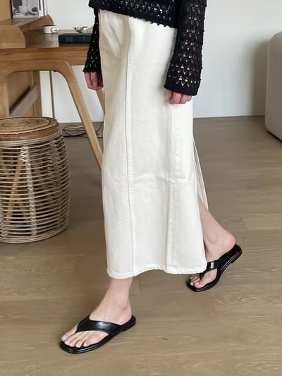 H23 素面單色人字拖鞋3