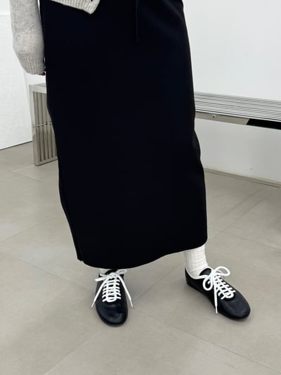 B04 黑白系羊皮手工鞋11