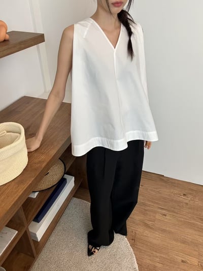 T08 V領美背A字上衣6