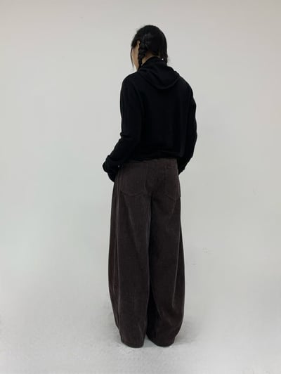 SU06 彎刀單寧褲(細刷毛)17