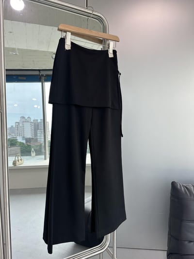 T12 偽兩件裙擺西裝褲1