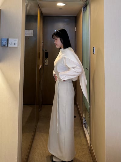 B10 腰間繩設計半身裙8