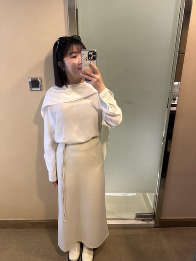 B10 腰間繩設計半身裙9