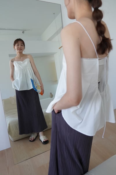 O24 彈性立體直紋瘦瘦裙6