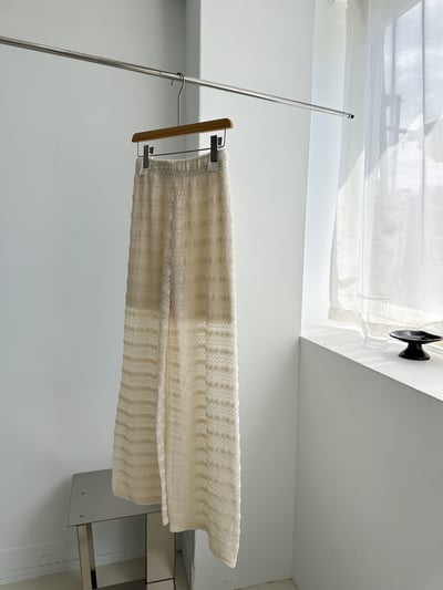 H08 夏季簍空設計寬褲5