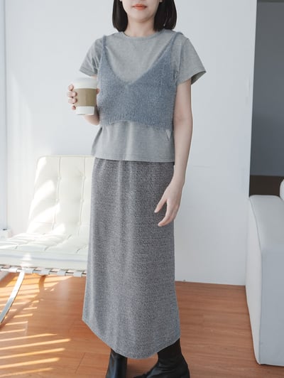 G07 閃耀銀蔥織紋背心8