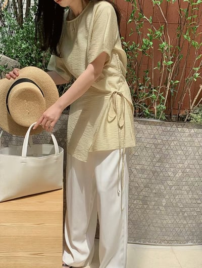 T07 簡約側綁設計上衣7