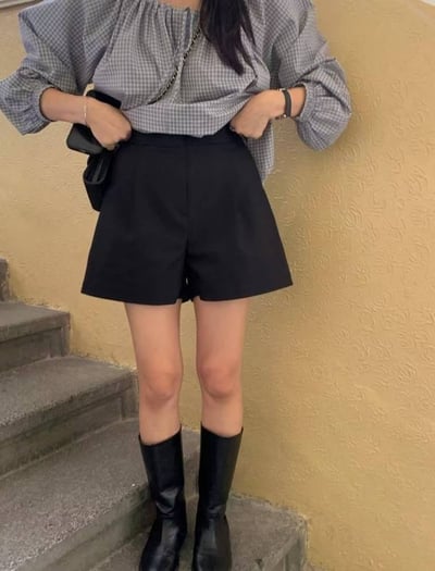 V10 簡約修身直筒西短褲6