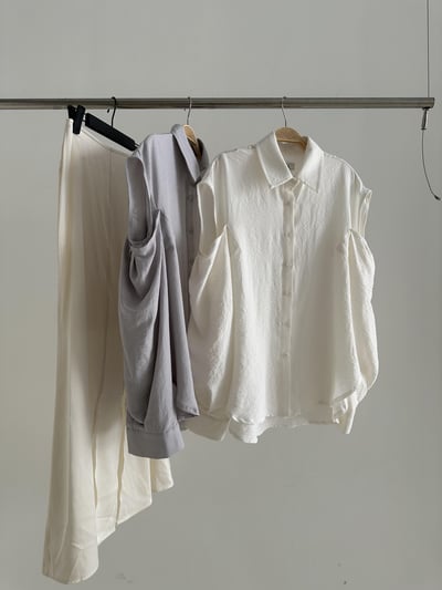 J11 襯衫式雙側露肩上衣4