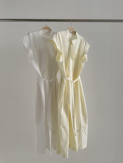 J10 垂墜感荷葉襯式洋裝(含內襯)1