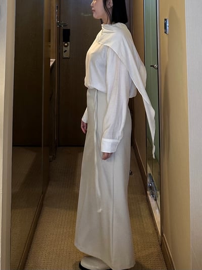 B12 千金氛圍感圍巾領上衣13