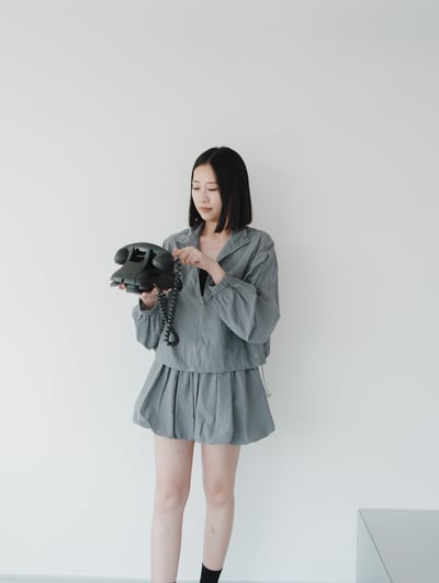 T13 SET細節簡約褲裙套裝4