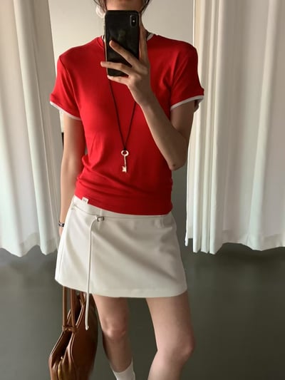 B02 視覺中低感俐落短褲裙10