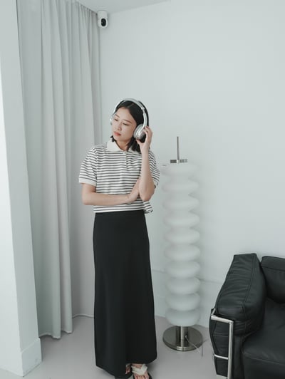 H18 A字版修身半身裙8