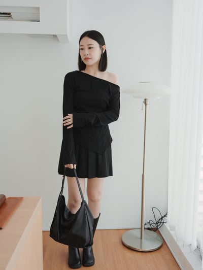 G10 法式百摺設計褲裙7