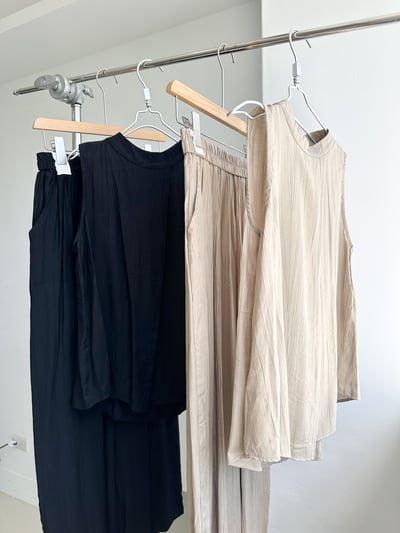 H15 水波紋削尖涼感套裝11