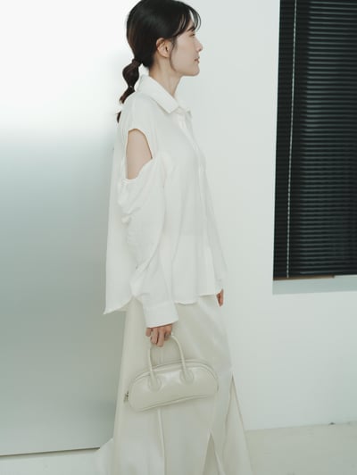 J11 襯衫式雙側露肩上衣6