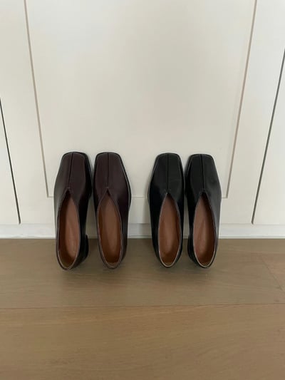 R02 俐落簡約皮直線平底鞋8