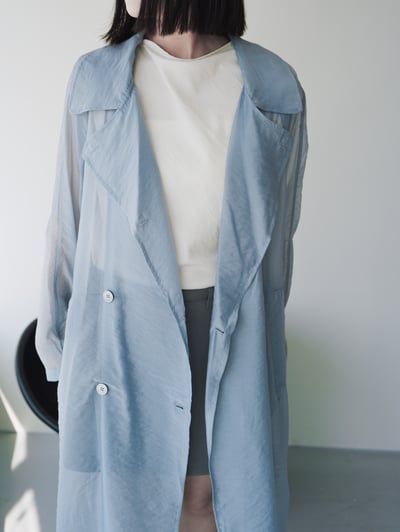 T01 高級感。夏季透膚長版罩衫5