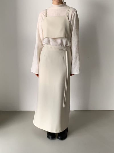 B10 腰間繩設計半身裙3