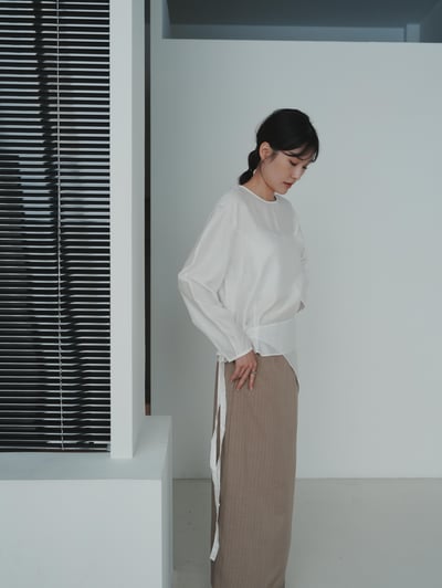 V05 細緻簡約上衣(附綁帶)6