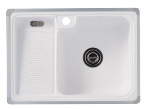 人造石洗衣槽附不銹鋼腳架 890012