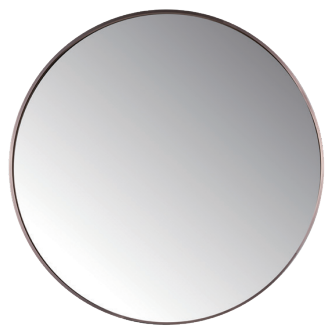 圓形鋁框鏡 玫瑰金 732731