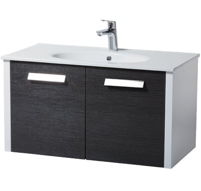 單元瓷盆浴櫃組25113-90(鋁把)1