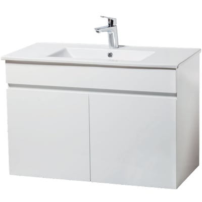 單元瓷盆浴櫃組25104-90(斜把)1